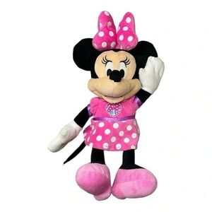 Disney‎ Minnie Mouse Singing Talking Bowtique Light Up Doll Toy Plush 14"